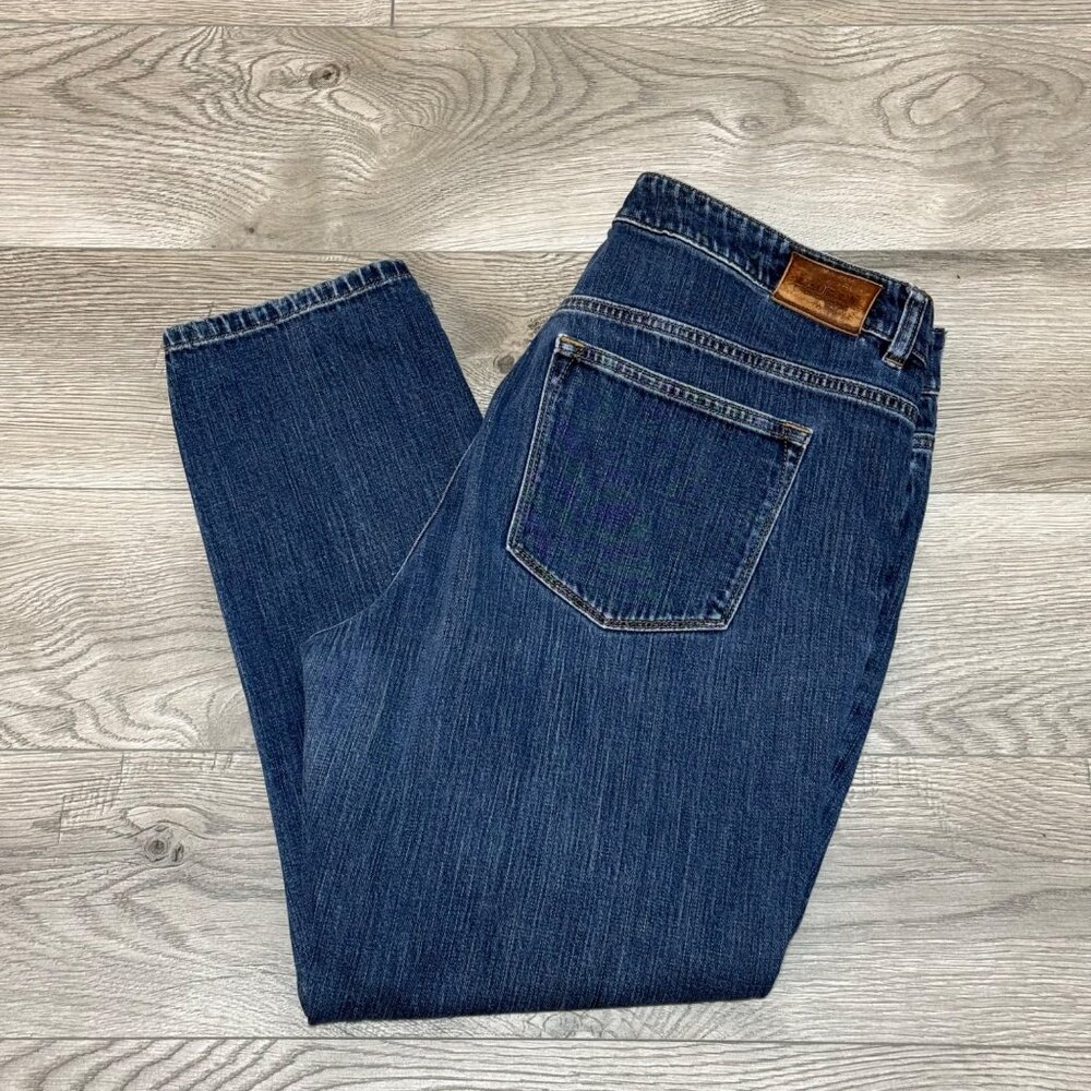 Lauren Ralph Lauren Ankle Denim Jeans Classic Fit Blue Womens Size 14